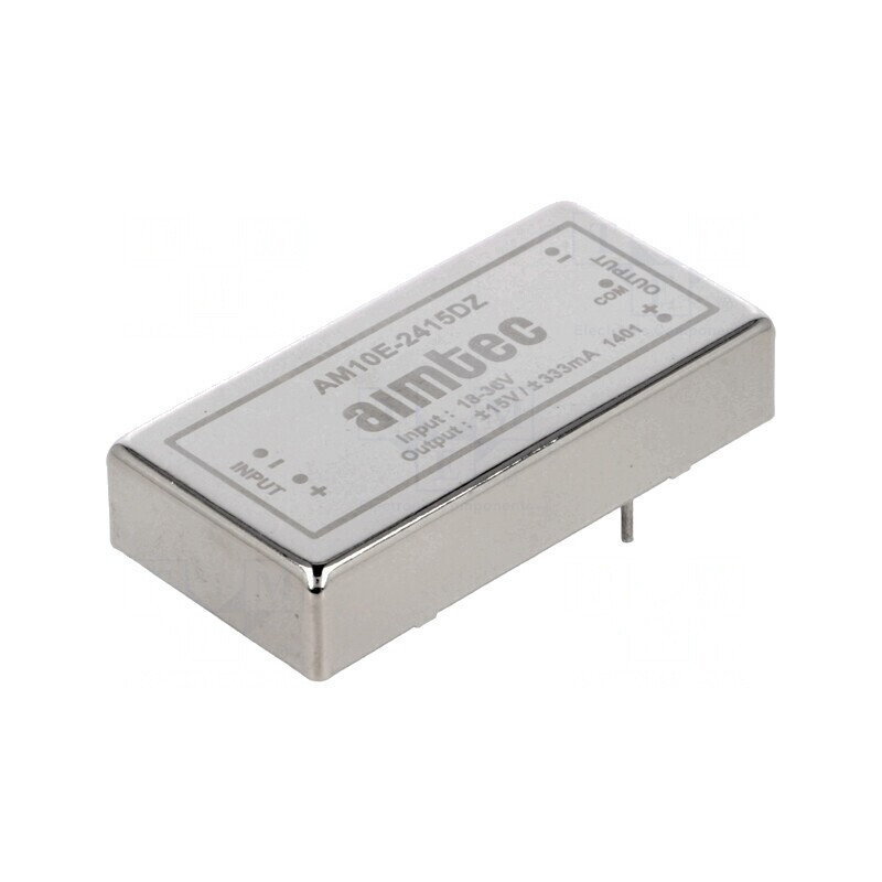 Convertor DC/DC 10W 18-36V la 15V/-15V AM10E-2415DZ | Electronic-mag.ro | Componente Electronice