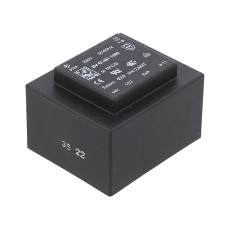Transformator Încapsulat 8VA 230VAC 12V PCB | Electronic-mag.ro | Componente Electronice
