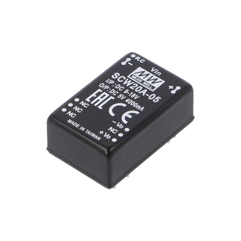 Convertor DC/DC 20W 9-18V la 5V 4A DIP24 | Electronic-mag.ro | Componente Electronice