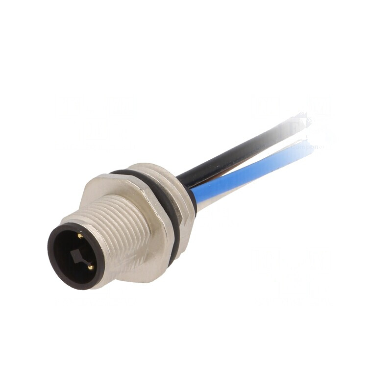 Soclu M12 cu 4 pini pentru montare pe panou T-Power | Electronic-mag.ro | Componente Electronice