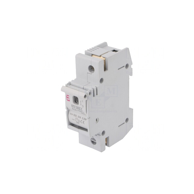Separator cu Fuzibil D02 pentru Șină DIN 63A 230/400VAC | Electronic-mag.ro | Componente Electronice