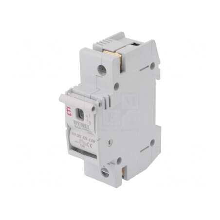 Separator cu Fuzibil D02 pentru Șină DIN 63A 230/400VAC | Electronic-mag.ro | Componente Electronice