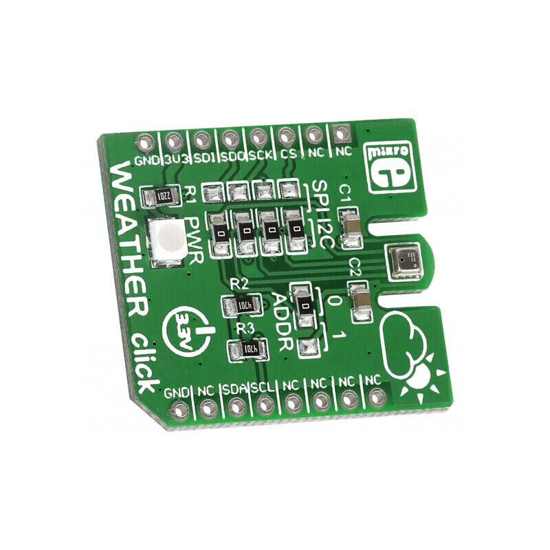 Weather Click - Senzor de Presiune, Umiditate și Temperatură | Electronic-mag.ro | Componente Electronice