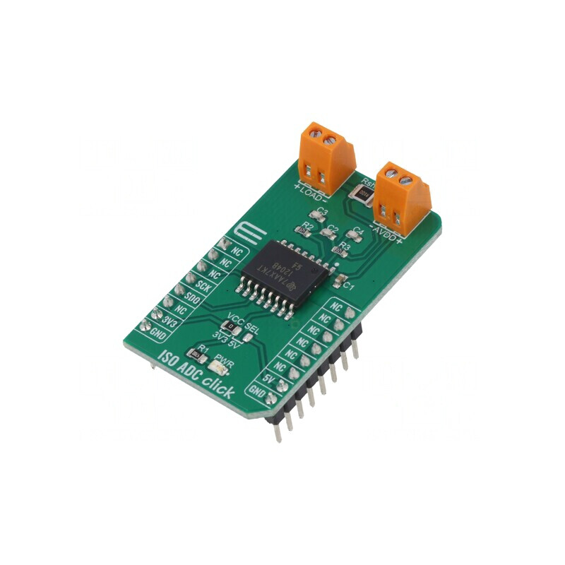 Placă Prototip ISO ADC Click Convertor A/D SPI AMC1204BDWR | Electronic-mag.ro | Componente Electronice
