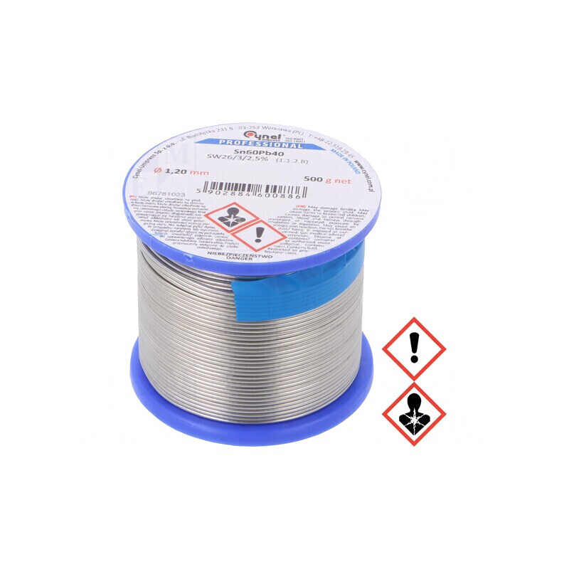 Sârmă de Lipit cu Plumb 1,2mm 0,5kg 190°C | Electronic-mag.ro | Componente Electronice
