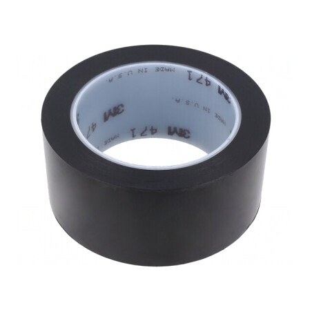 Bandă de marcare neagră 33m x 50mm | Electronic-mag.ro | Componente Electronice