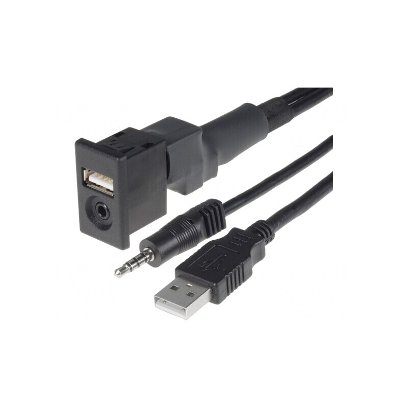 Adaptor USB/AUX Mitsubishi Jack 3,5mm 4pin USB A | Electronic-mag.ro | Componente Electronice