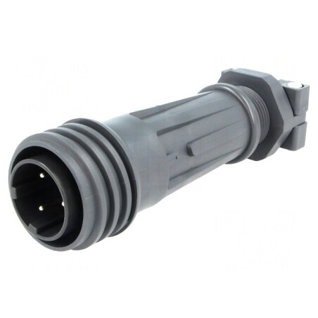 Mufă Circulară 3 PIN Filet Exterior | Electronic-mag.ro | Componente Electronice