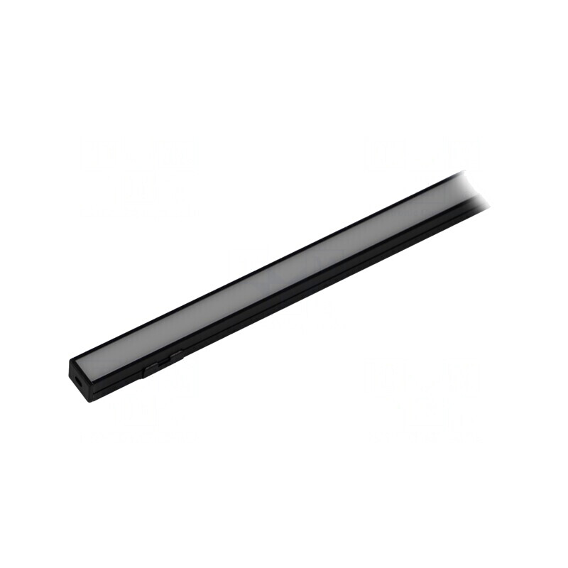Profil Aluminiu Negru 2m pentru Module LED | Electronic-mag.ro | Componente Electronice