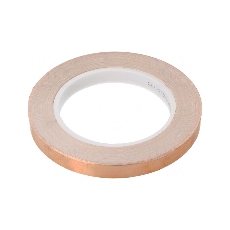 Bandă Electroconductoare 12mm x 33m Cupru 6% | Electronic-mag.ro | Componente Electronice