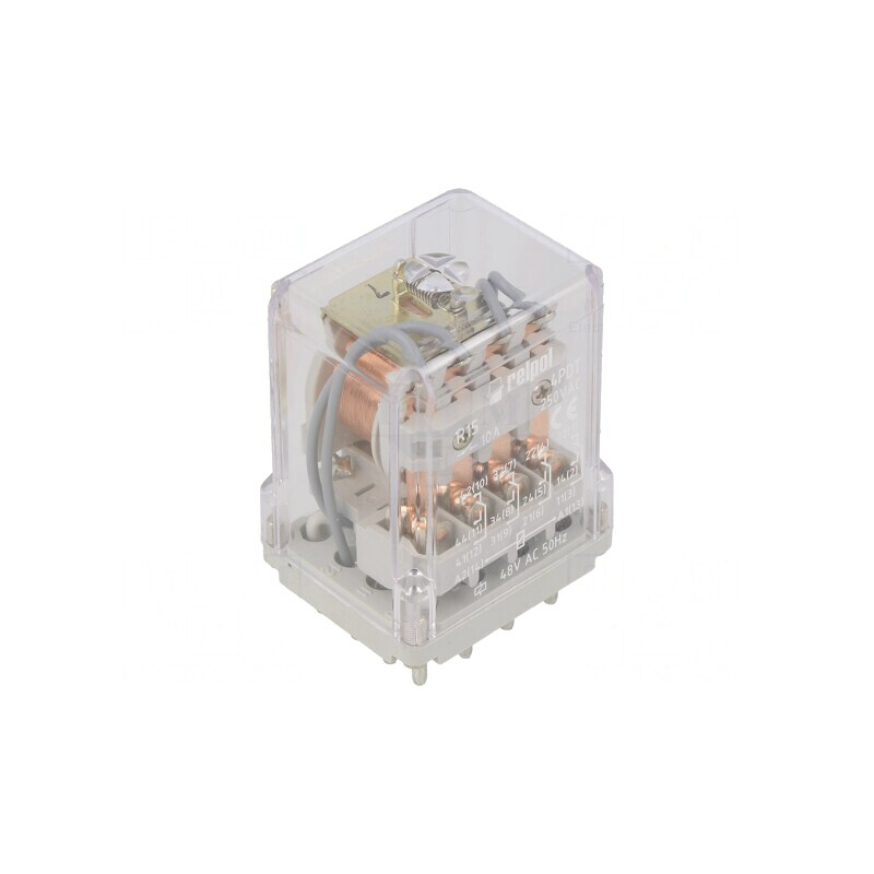 Releu electromagnetic 4PDT 48VAC 20A | Electronic-mag.ro | Componente Electronice