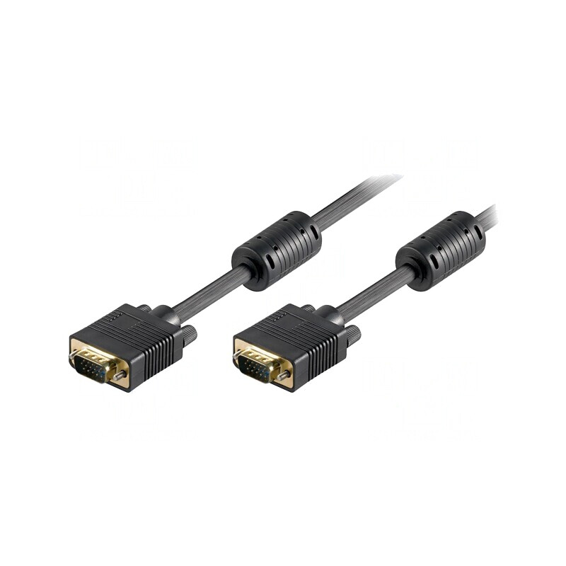 Cablu D-Sub 15pin HD 15m Negru | Electronic-mag.ro | Componente Electronice