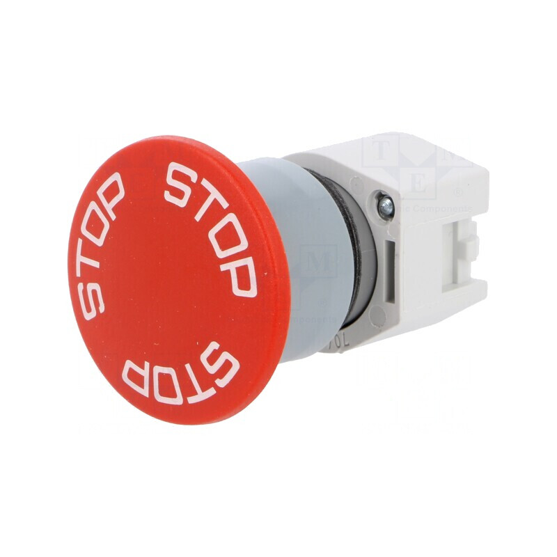 Comutator de Siguranță 22mm Roșu | Electronic-mag.ro | Componente Electronice