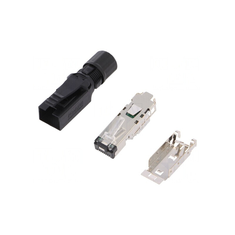 Mufă RJ45 Ecranată Cat 5 8p4c Øcablu 4,5-9mm | Electronic-mag.ro | Componente Electronice