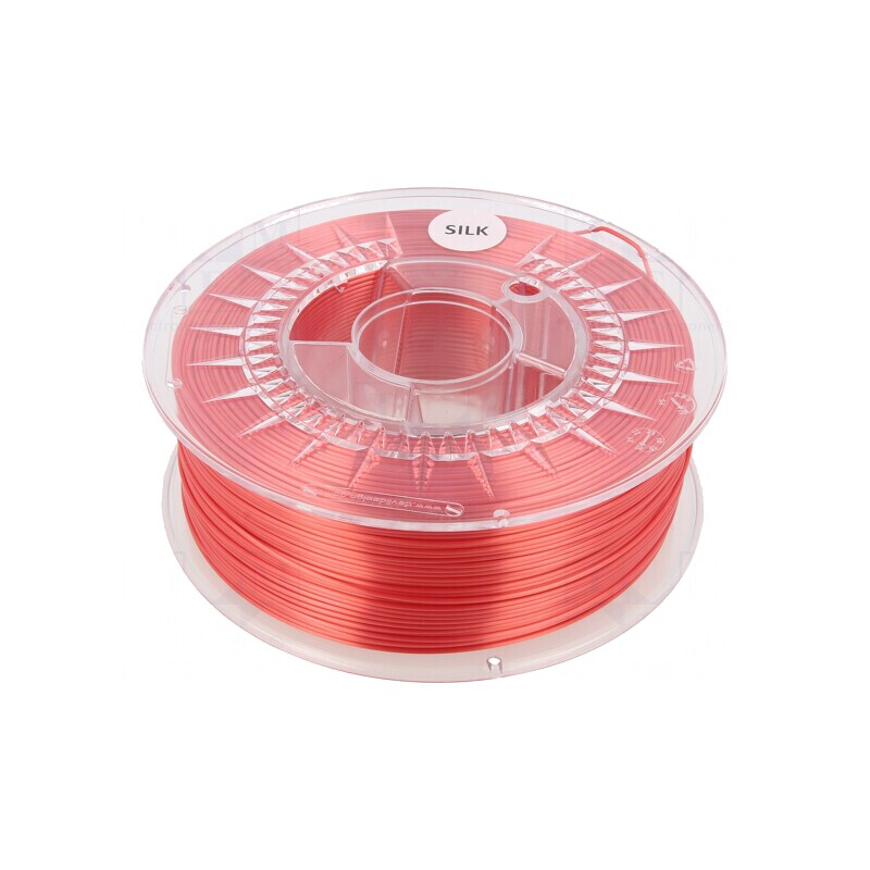 Filament SILK 1,75mm Roșu 1kg | Electronic-mag.ro | Componente Electronice