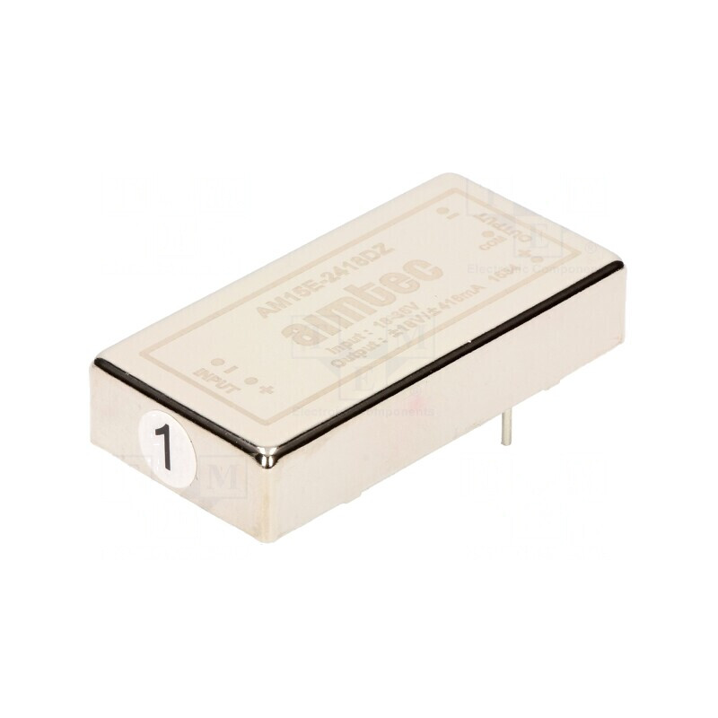 Convertor DC/DC 15W 18-36V la 18V/-18V AM15E-2418DZ | Electronic-mag.ro | Componente Electronice