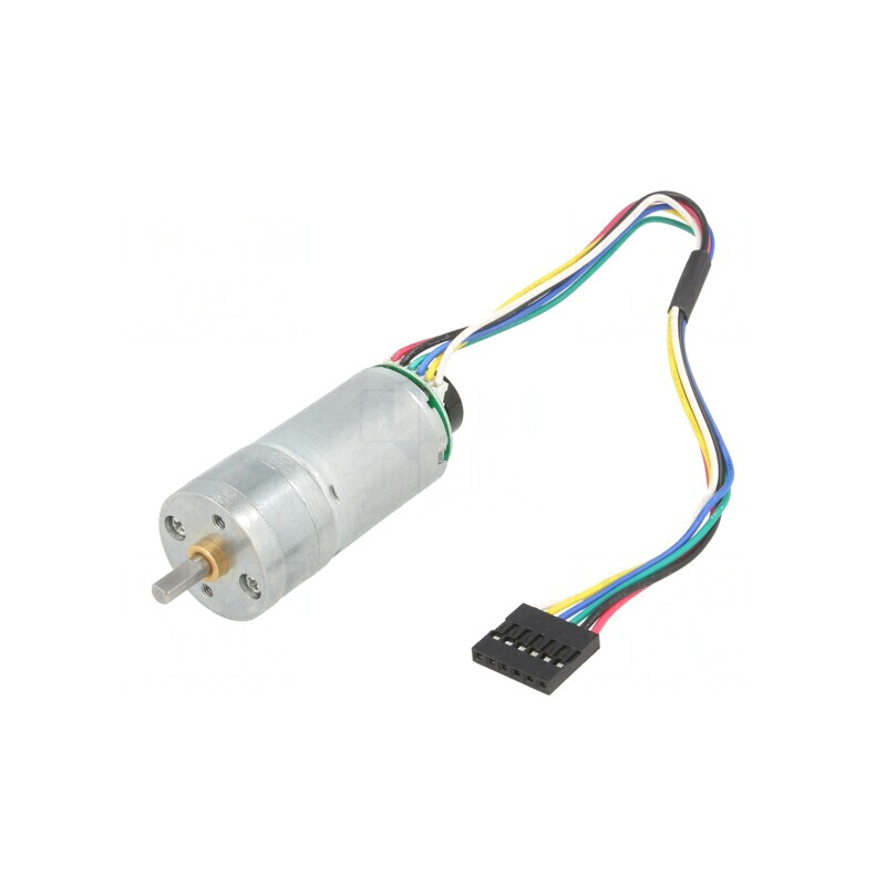 Motor DC cu Transmisie LP 6V 2,4A Ax Crestătură D 9.7:1 Metal Gearmotor 25x48 mm | Electronic-mag.ro | Componente Electronice