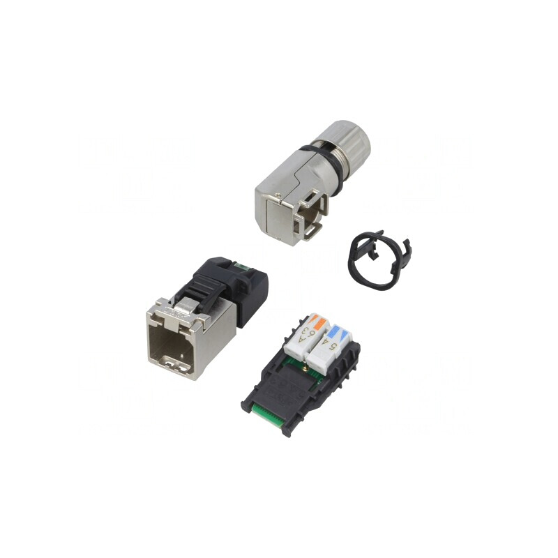 Mufă RJ45 Cat 6a Ecranat Aurit 8p8c | Electronic-mag.ro | Componente Electronice