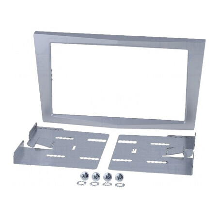 Cadru radio 2 DIN Opel Argintiu Lucios | Electronic-mag.ro | Componente Electronice
