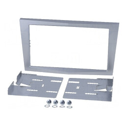 Cadru radio 2 DIN Opel Argintiu Lucios | Electronic-mag.ro | Componente Electronice
