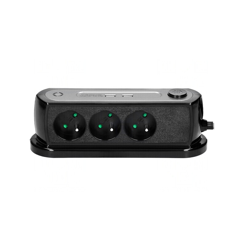 Prelungitor 3 prize cu protecție la supratensiune, 1.4m | Electronic-mag.ro | Componente Electronice