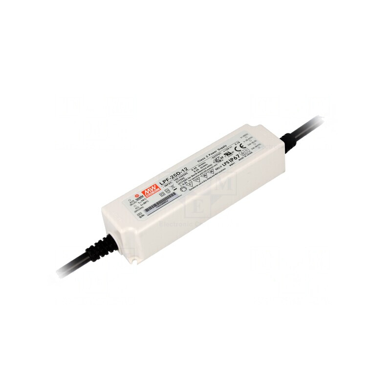 Alimentator LED 25,2W 12V 2,1A IP67 | Electronic-mag.ro | Componente Electronice