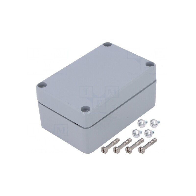 Carcasă Universală Aluminiu Gri 66x100x46mm | Electronic-mag.ro | Componente Electronice