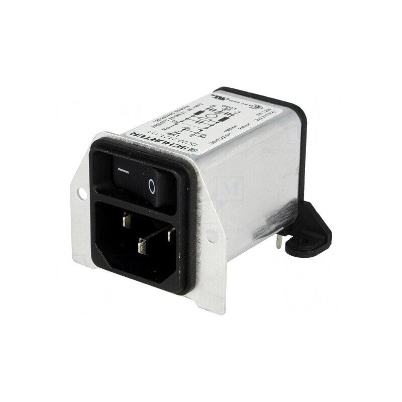 Conector alimentare AC tată 2A 250V IEC 60320 | Electronic-mag.ro | Componente Electronice