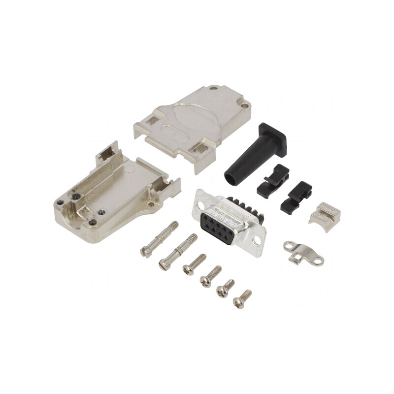 Adaptor D-Sub 9-Pin Femelă cu Terminal Șurub și Conector Aurit | Electronic-mag.ro | Componente Electronice