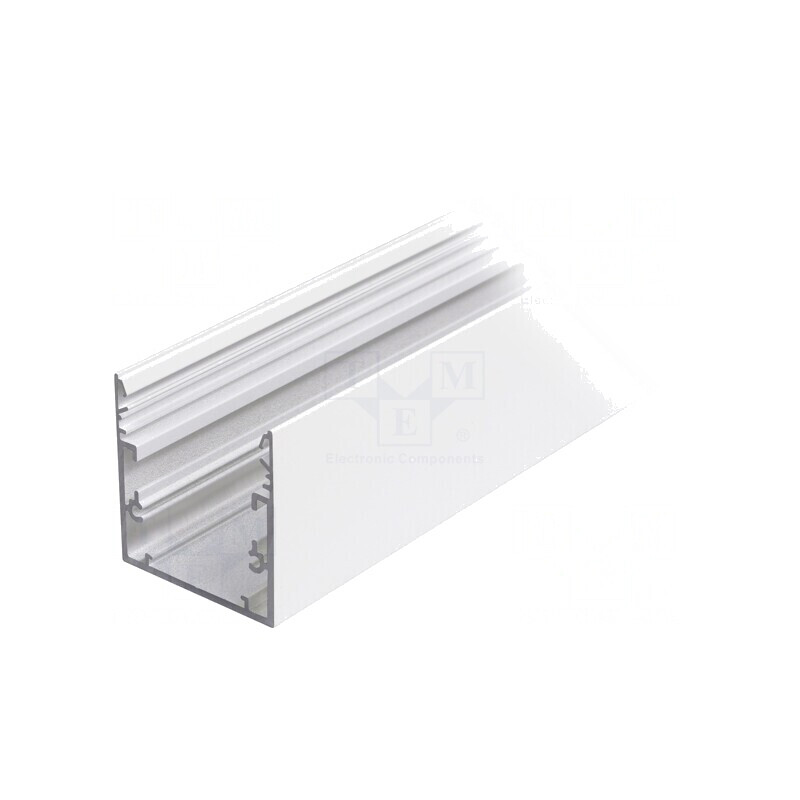 Profi Profil Aluminiu 1m Alb pentru Module LED | Electronic-mag.ro | Componente Electronice