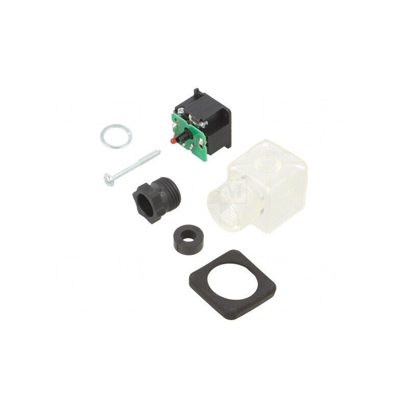 Fișă de contact pentru bobină IP65 230V | Electronic-mag.ro | Componente Electronice