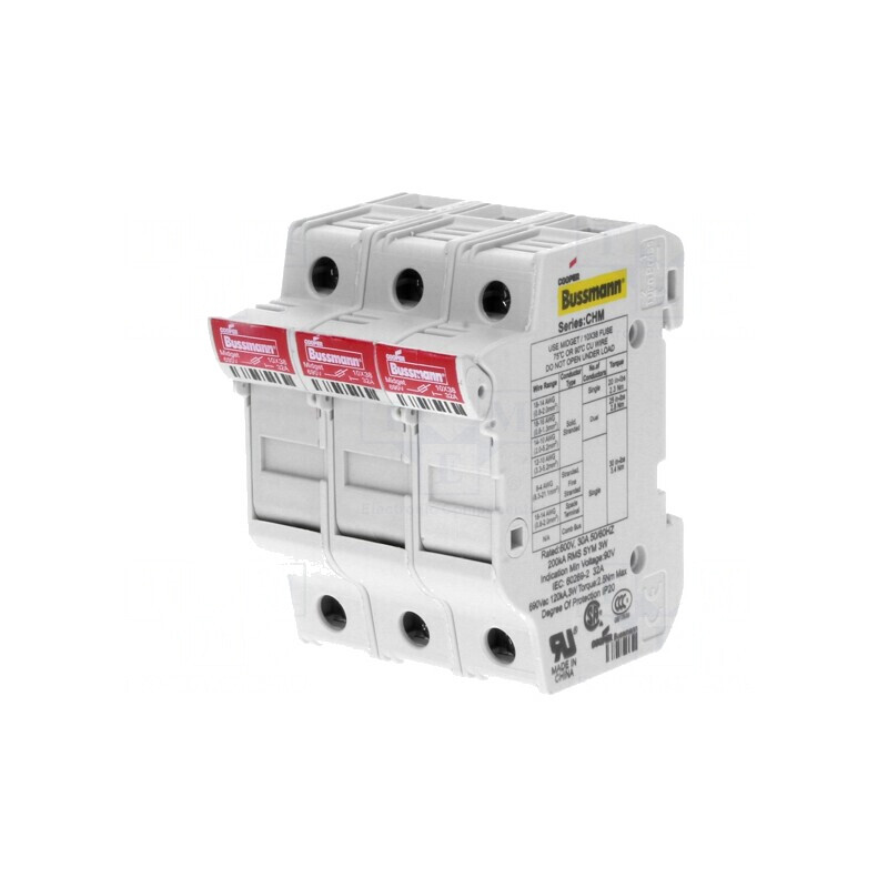 Clemă Siguranţe Cilindrice 10,3x38mm pentru Şină DIN 32A | Electronic-mag.ro | Componente Electronice