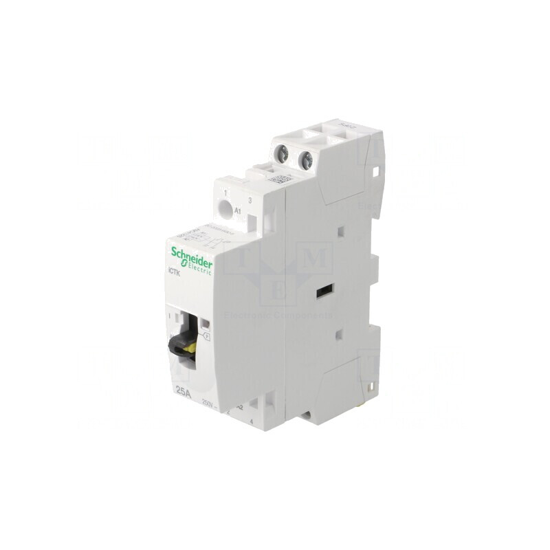 Contactor 2P 25A 230-240VAC IP20 | Electronic-mag.ro | Componente Electronice