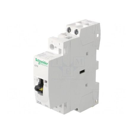 Contactor 2P 25A 230-240VAC IP20 | Electronic-mag.ro | Componente Electronice
