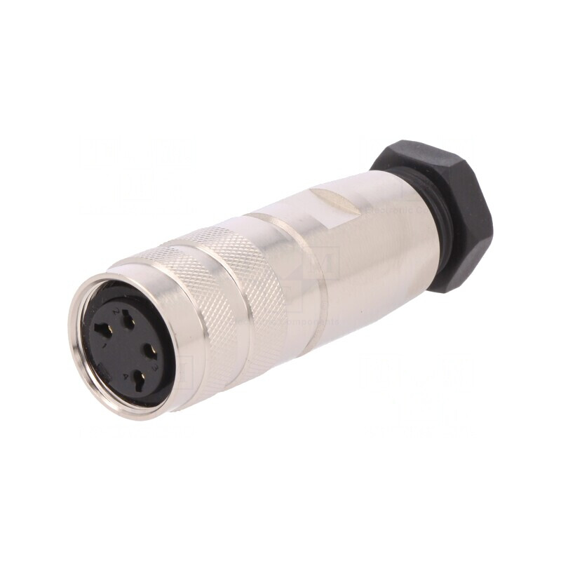 Conector M16 Mufă Mamă 4 PIN 7A 250V Drept | Electronic-mag.ro | Componente Electronice