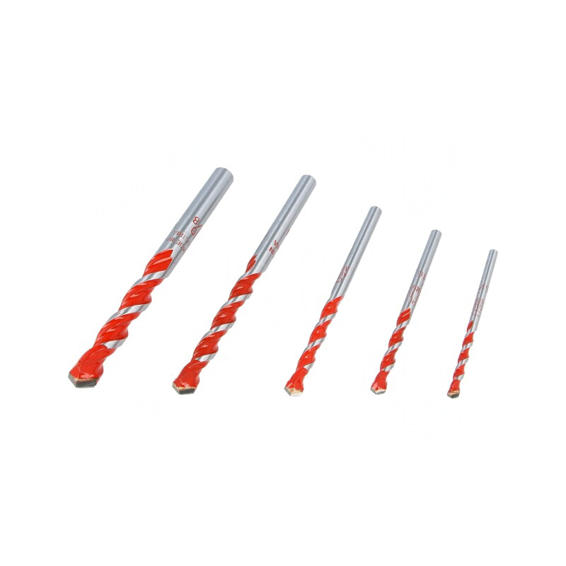 Set de burghie oțel 5 bucăți cu casetă plastic | Electronic-mag.ro | Componente Electronice