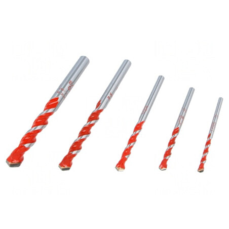 Set de burghie oțel 5 bucăți cu casetă plastic | Electronic-mag.ro | Componente Electronice
