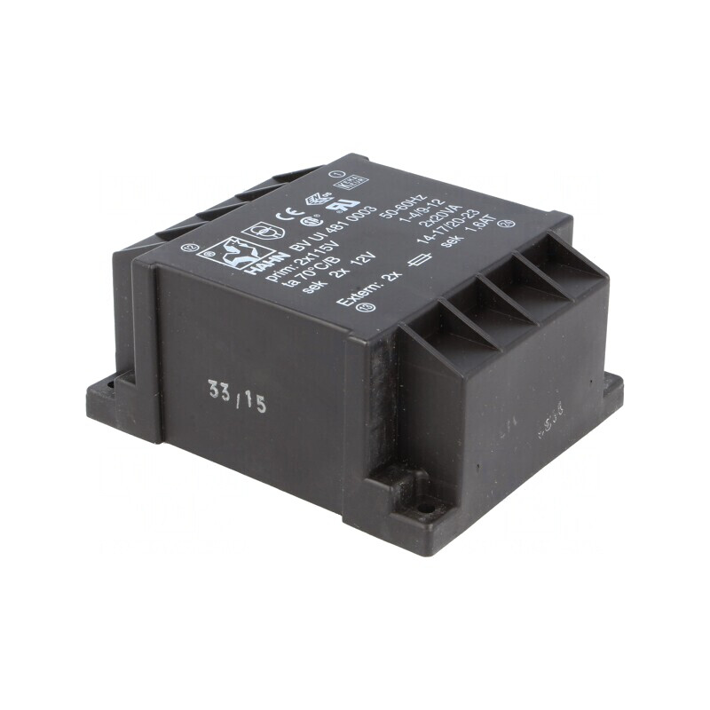 Transformator încapsulat 40VA 12V 1666mA | Electronic-mag.ro | Componente Electronice