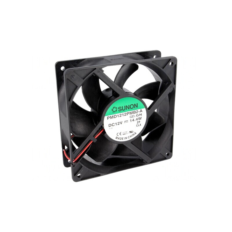 Ventilator axial 12VDC 120x120x38mm 289m3/h 51dBA cu bilă | Electronic-mag.ro | Componente Electronice