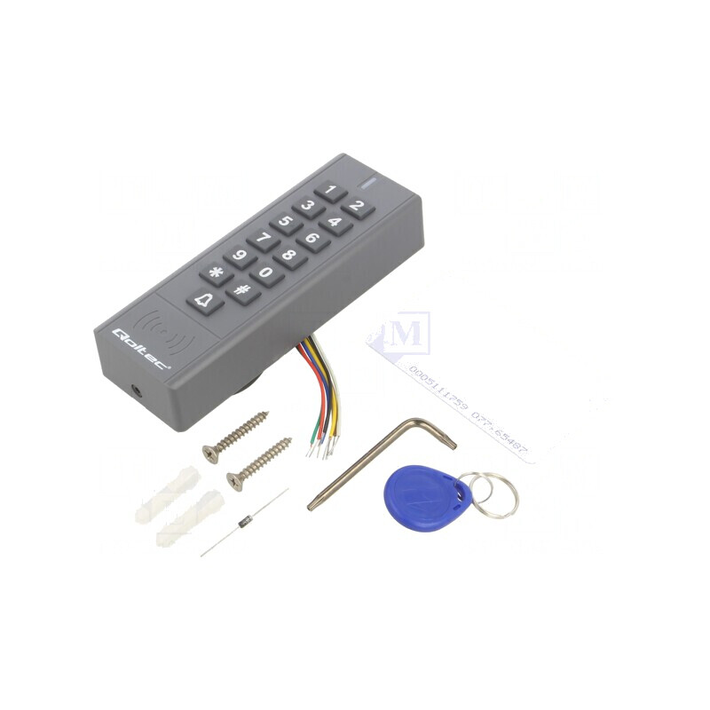 Încuietoare RFID cu cifru pentru perete 12VDC IP68 60mm | Electronic-mag.ro | Componente Electronice