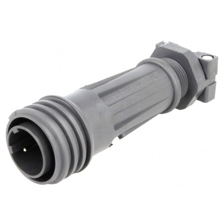 Mufă Circulară 2 PIN cu Filet Exterior | Electronic-mag.ro | Componente Electronice