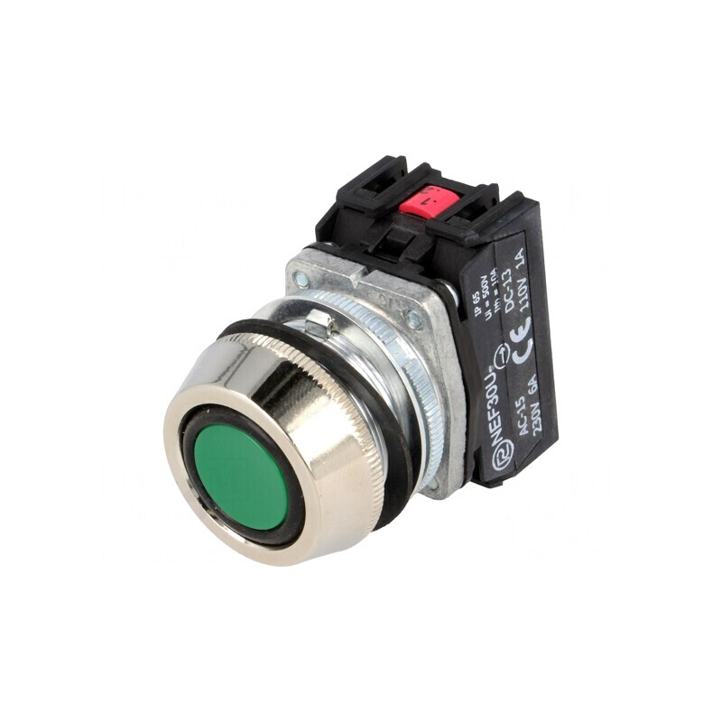 Comutator apăsare 30mm 1 NC NO NEF30-UKZXY | Electronic-mag.ro | Componente Electronice