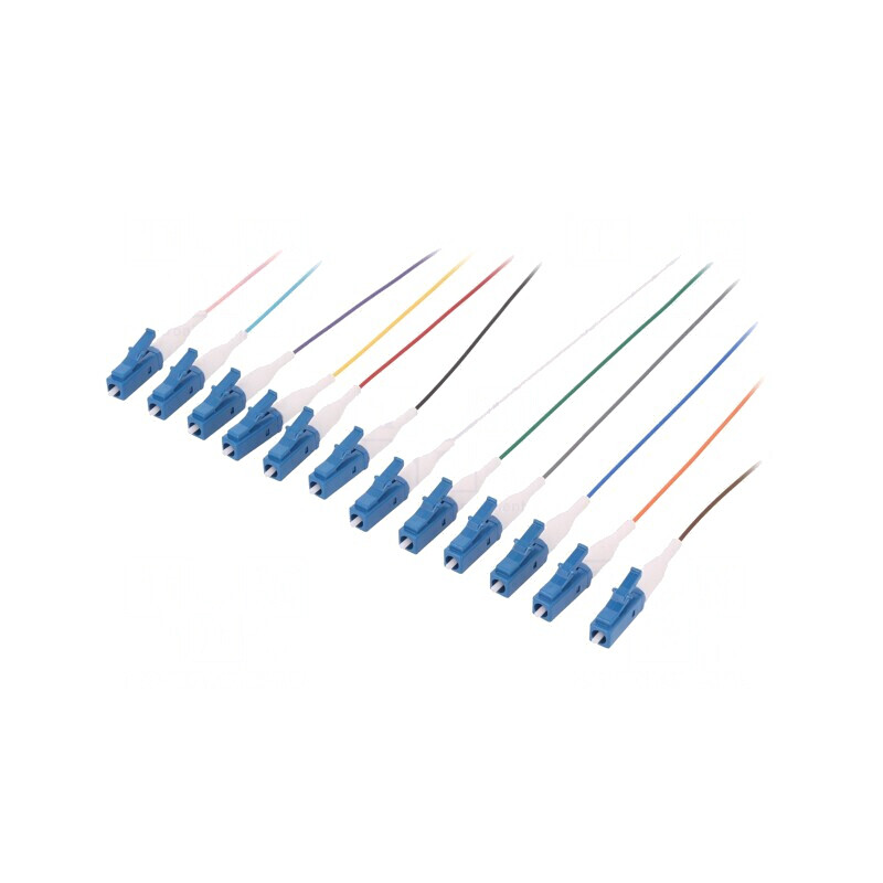 Dispozitiv fibră optică OS2 LC/UPC 2m LSZH 12 bucăți | Electronic-mag.ro | Componente Electronice