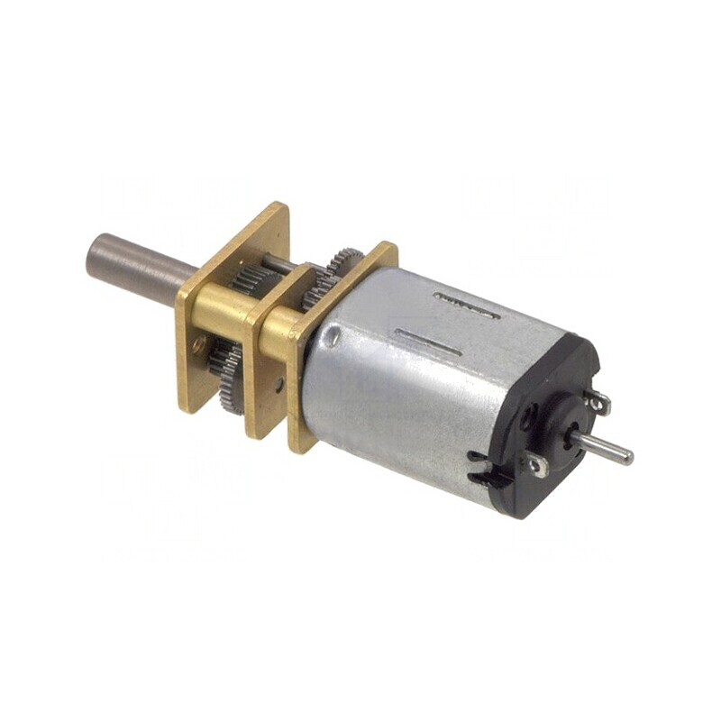 Motor DC cu Transmisie 6V 1.6A Ax Crestătură D 10:1 POLOLU-2211 | Electronic-mag.ro | Componente Electronice