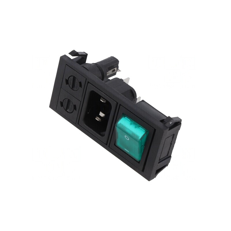 Conector Alimentare AC 10A 250V IEC 60320 | Electronic-mag.ro | Componente Electronice