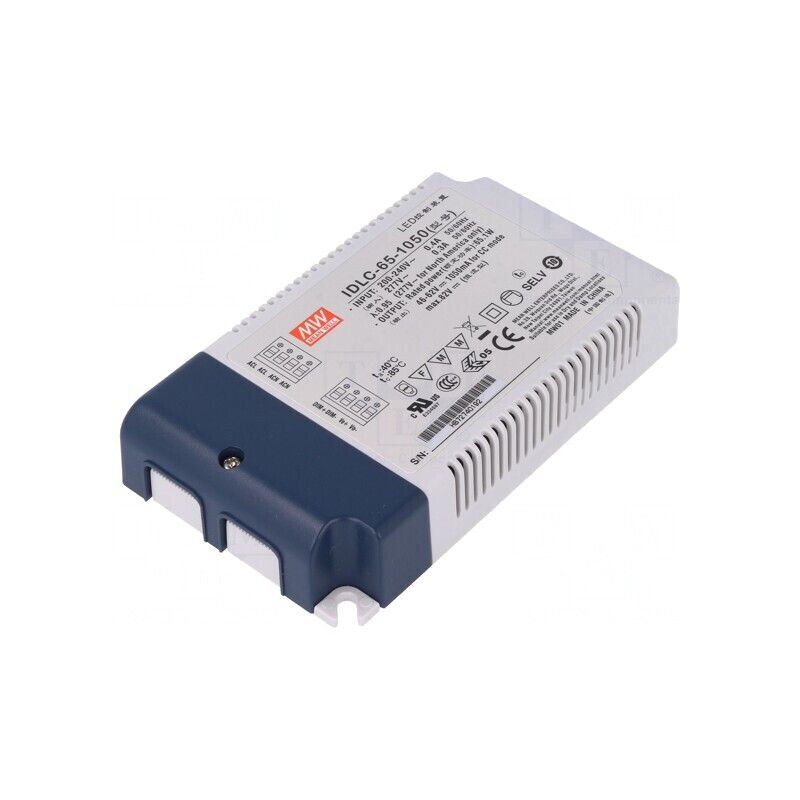 Alimentator LED 65W 1050mA 46-62V DC | Electronic-mag.ro | Componente Electronice
