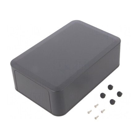 Carcasă ABS Gri Întunecat 125x190x60mm | Electronic-mag.ro | Componente Electronice