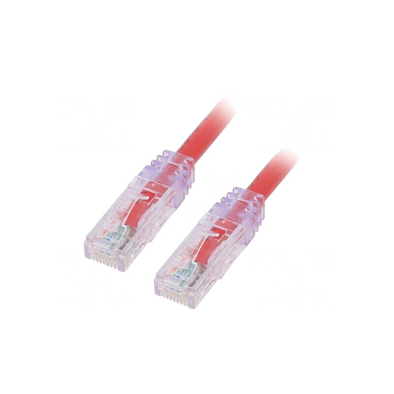 Patch Cord UTP Cat6a 10Gig 5m Roșu | Electronic-mag.ro | Componente Electronice