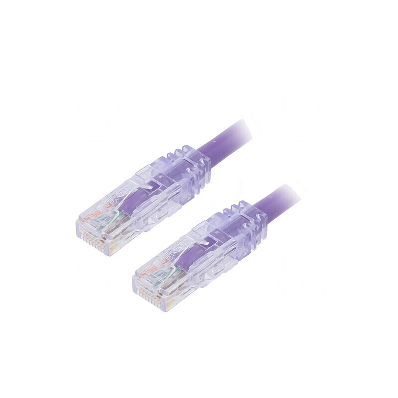 Patch cord UTP 6a 5m violet | Electronic-mag.ro | Componente Electronice