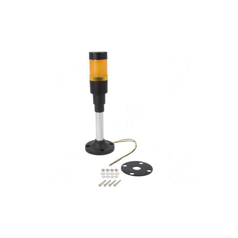 Coloană de semnalizare LED galbenă 24V | Electronic-mag.ro | Componente Electronice